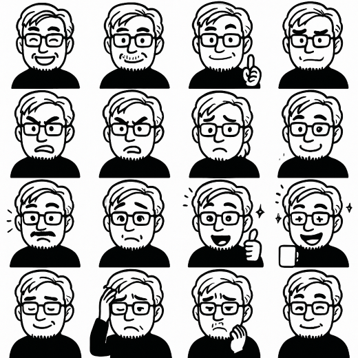 ブロ活blog運営者チチのLINEスタンプ